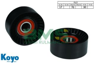 ALTERNATÖR GERGİ RULMANI 17X70X30 6203 / 14 PLASTIK (PLASTIC) PORSCHE 911 BOXTER CAYANNE PANAMERA 3.4 resmi