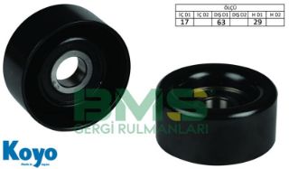 ALTERNATÖR GERGİ RULMANI 17X63X29 DEMIR (IRON) ALFA ROMEO 159; CHEVROLET AVEO CRUZE FIAT CROMA STIL resmi