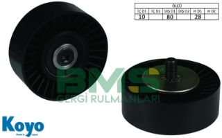 V KAYIŞ GERGİ RULMANI BMW E81 E87 E90 F10 M57 N43 N45 N46 N47 N54 N57 resmi