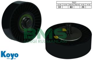 ALTERNATOR GERGI RULMANI 10x80x26 PLASTIK (PLASTIC) BMW X1 X3 X5 Z4 E87 E90 resmi