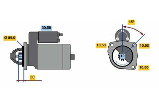 MARŞ MOTORU 12V HX87-M 12V R 0001262020 resmi