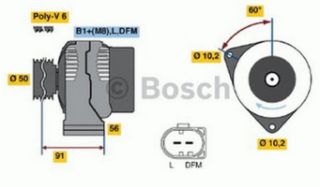 ALTERNATÖR W211 02 - W210 220 98 - resmi