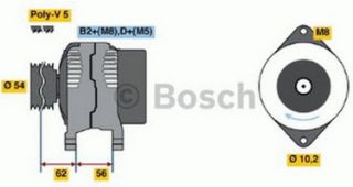 ALTERNATÖR ASTRA G CORSA C VECTRA C 1.4 1.6 1.8 2.0 00 - resmi