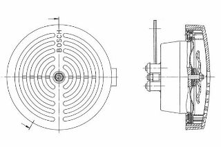 KORNA. 12V. 60 W. 375 HZ. ÇAP 140 MM. 115DB A . SİYAH resmi