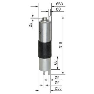 YAKIT FİLTRESİ N40-N42-N45-N46-M54 E46 02-05 resmi