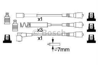 BUJİ KABLOSU SILIKON SET OPEL ASTRA F KADETT E VECTRA A resmi