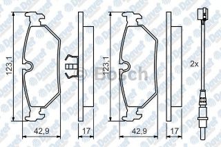 FREN BALATASI ARKA WVA 21276 P806 94-04 SCUDO 96-> resmi