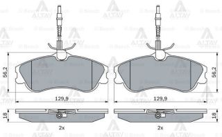 ÖN BALATA FİŞLİ P406 2.0-2.1 TD 94-04 306 GTİ 93-01 XANTIA XM 0986TB2035 resmi