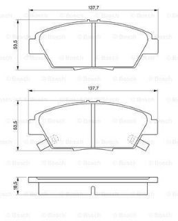 FREN BALATASIÖN ACCORD 93> PRELUDE 86> / 600 93> 14 JANT 137,8 mm+53,7 GDB1061 resmi