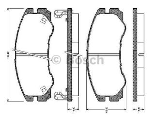 ÖN BALATA FRONTERA 92-98 İSUZU TROPPER 91 0986TB2234 resmi