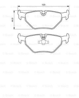 FREN BALATASI ARKA BMW 3 E36 92>00 BMW Z3 E36 95>03 resmi