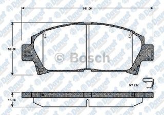 ÖN BALATA AVENSİS 1.8 VVT-I-2.0 VVT-I-2.0 D-4D CDT220 -2.0 TD 99-03 15 LİK 0986TB2690 resmi