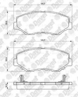 ÖN  FREN BALATASI HONDA CİVİC X FC KASA 1,6 2016-> CRV 2002 2006 ACCORD 2006 resmi