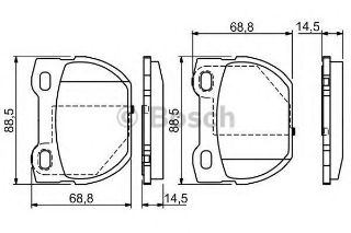 FREN BALATASI ARKA LAND ROVER DEFENDER CABRİO 90>16 PİCK UP 98>16 STATION WAGON 90>16 resmi