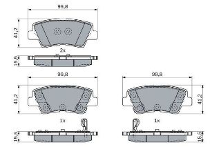 FREN BALATASI ARKA HYUNDAI I30 58302S0A30 58302S0A50 resmi
