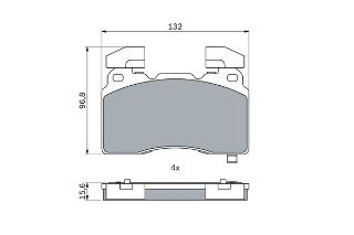 FREN BALATASI ÖN OPEL INSIGNIA B 1.5 1.6 CDTI CHE23441307 LP3366 resmi