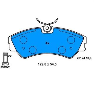 ÖN BALATA VW T4 -CARAVELLE 14 İNÇ 90/4.03 0986TB2667 resmi