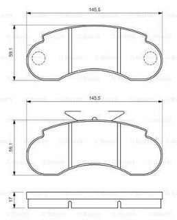 DİSK BALATA MERCEDES BENZ 100 PANELVAN GDB1114 resmi