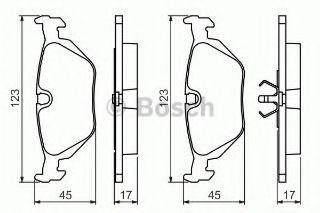 FREN BALATASI ARKA (123mm) E36 99- resmi