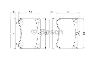 ÖN BALATA MAZDA 323 1.8 16V-2.0D-2.0 24V-1.6 TD 89-98 KABLOLU 91.7X71X15 0986TB2186 resmi