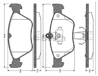ÖN BALATA OMEGA 94/99 CALIBRA 92/97 SAAB 900 II 93/2.98 0986TB2256 resmi