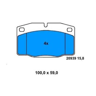 ÖN BALATA ASCONA 76-88 -CORSA A 82-93 -KADET 1.4 88-95 -VECTRA A 88-95 -OMEGA 86-94 0986TB2003 resmi