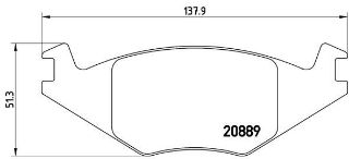 FREN BALATASIÖN VW GOLF I GOLF II 83> JETTA II 84>91 JETTA II 84-91 PASSAT 80> SCIROCCO 75> GDB459 resmi