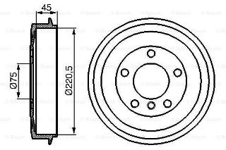 FREN KAMPANASI - 228.5 / 46.0 MM resmi