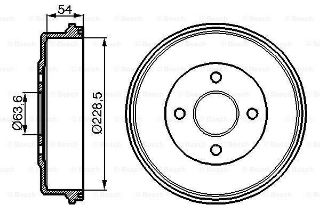 FREN KAMPANASI 228.6 / 66.4 MM resmi