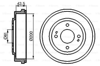 FREN KAMPANASI 200 43.5MM resmi