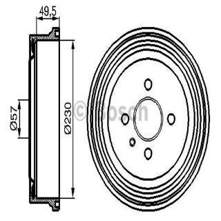 KAMPANA (4D 239MM) VECTRA B ASTRA G COMBO  98- resmi