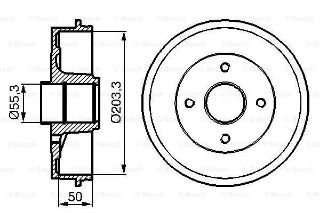 FREN KAMPANASI 203.3 / 85.5 MM resmi