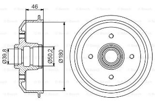 FREN KAMPANASI - 180 / 46 MM resmi
