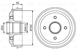 FREN KAMPANASI 180 / 46 MM resmi