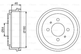 FREN KAMPANASI 180 / 46 MM resmi