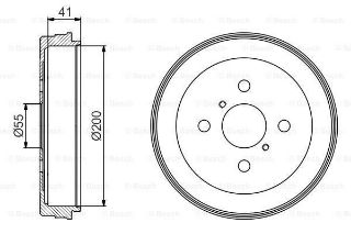 FREN KAMPANASI ARKA TOYOTA YARIS 99-05 200 mm resmi