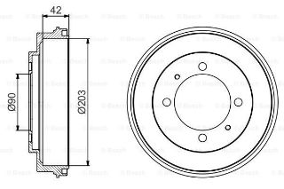 FREN KAMPANASI 203 / 42 MM resmi