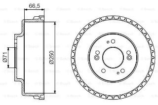 FREN KAMPANASI - 250 / 66 MM resmi