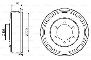 FREN KAMPANASI - 270 / 76 MM resmi