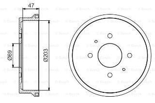 FREN KAMPANASI 203 / 47 MM resmi