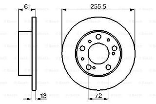 FREN DİSKİ. ÖN. 257 /12-10.8 MM resmi
