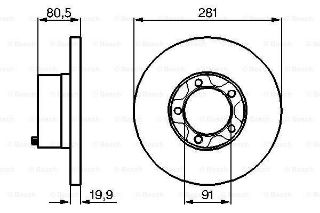 FREN DİSKİ. ÖN. 281 / 19.9-18 MM resmi