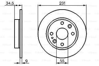 FREN DİSKİ. ARKA. 231 /9-8 MM resmi