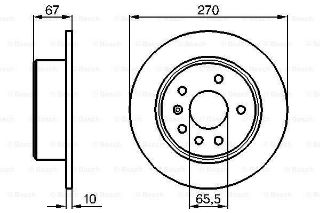 FREN DİSKİ. ARKA. 270.0 /10.0-8.0 MM resmi
