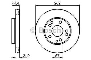 FREN DİSKİ ÖN MERCEDES 190 W201 82>93 HAVALI 262MM resmi