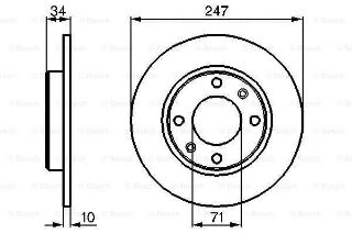 FREN DİSKİ. ARKA. 247 / 10-8 MM resmi