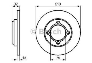 FREN DİSKİ. ÖN. 219 / 13-11 MM resmi