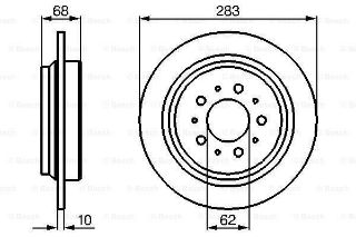 FREN DİSKİ ARKA. 283 / 10-8 MM resmi