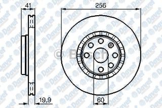 ÖN FREN AYNASI VECTRA A 1.7D-1.8 88-95 ASTRA 1.8İ 91-98 TIGRA 94-00 256X20X6DLXHAVALI resmi