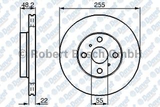 ÖN FREN AYNASI COROLLA 1.4 İE 16V 00-01 1.3 İE 16V 92-97 1.8 İE 16V 92-97 255X22X4DLXHAVALI resmi
